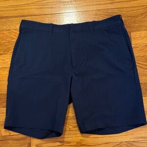 J. Crew Men's Navy Blue Flat Front Tech Shorts